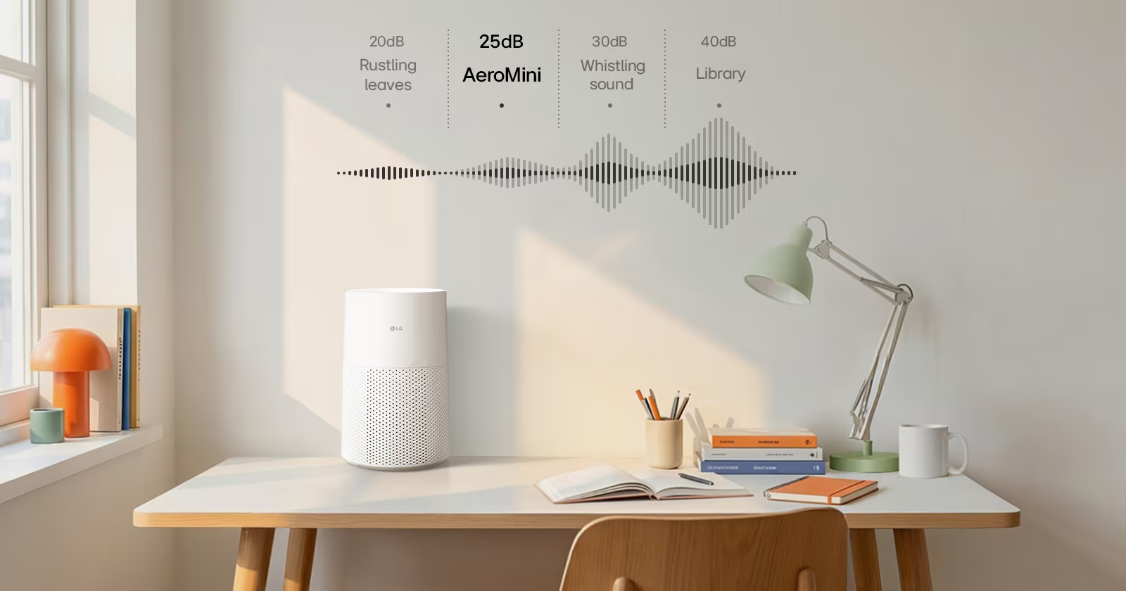 Whisper-Quiet Operation — LG PuriCare AeroMini