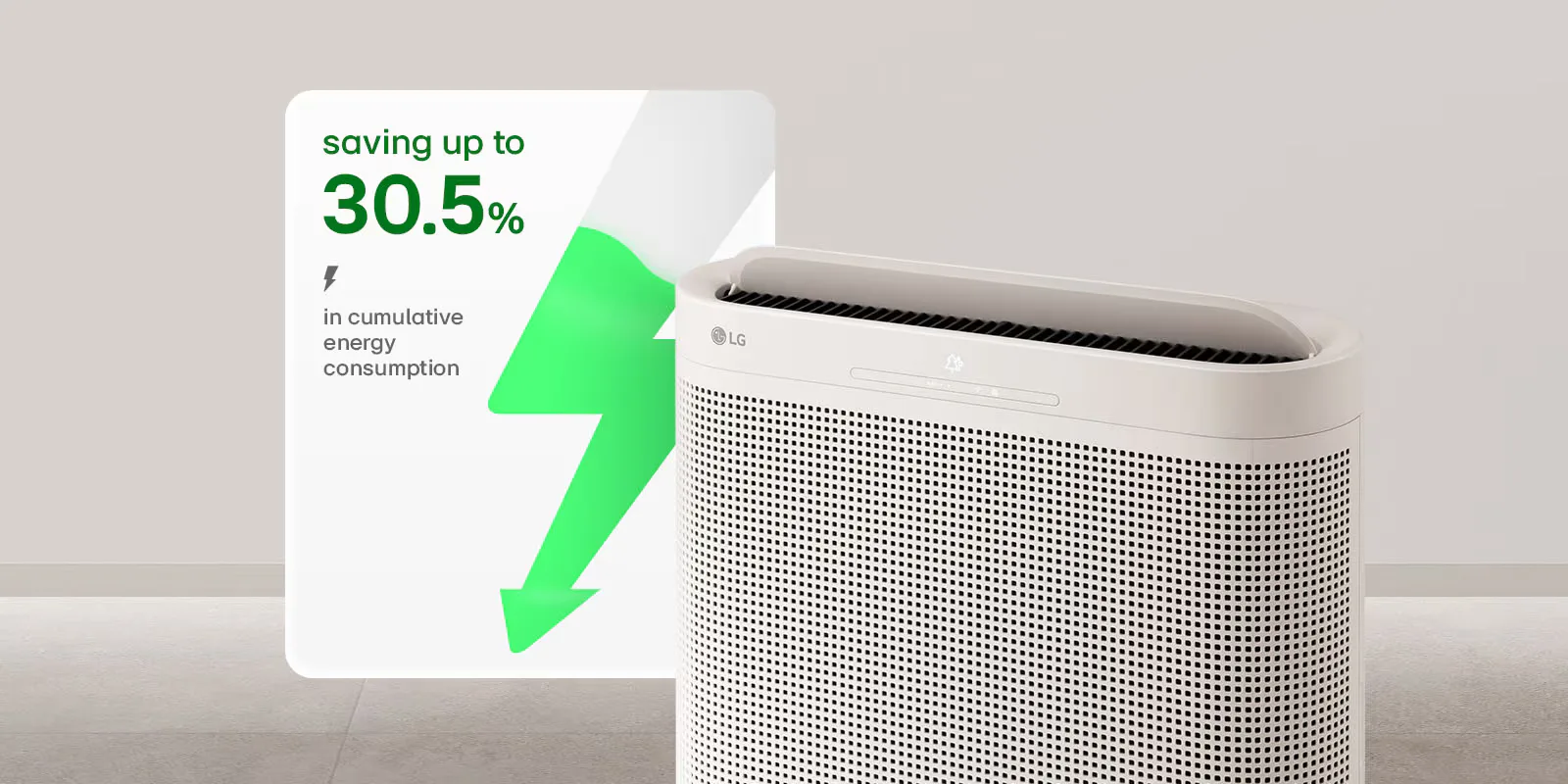 AI Mode & Energy Saving — LG PuriCare WallFit Air Purifier