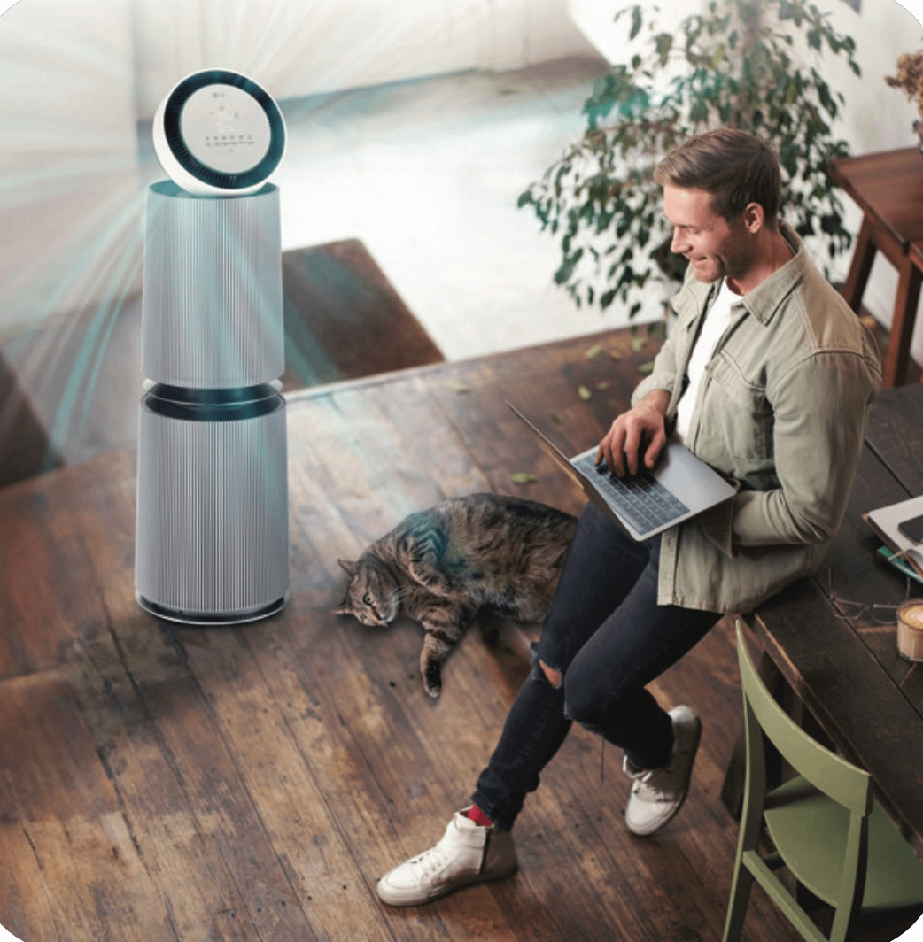 360° Purification — LG PuriCare 360° Alpha Pet