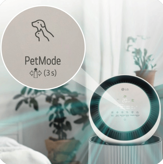 Pet Mode — LG PuriCare 360° Alpha Pet