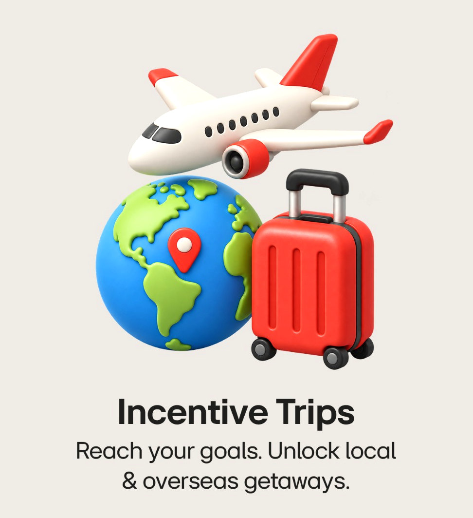 Incentive Trips — unlock local and overseas getaways