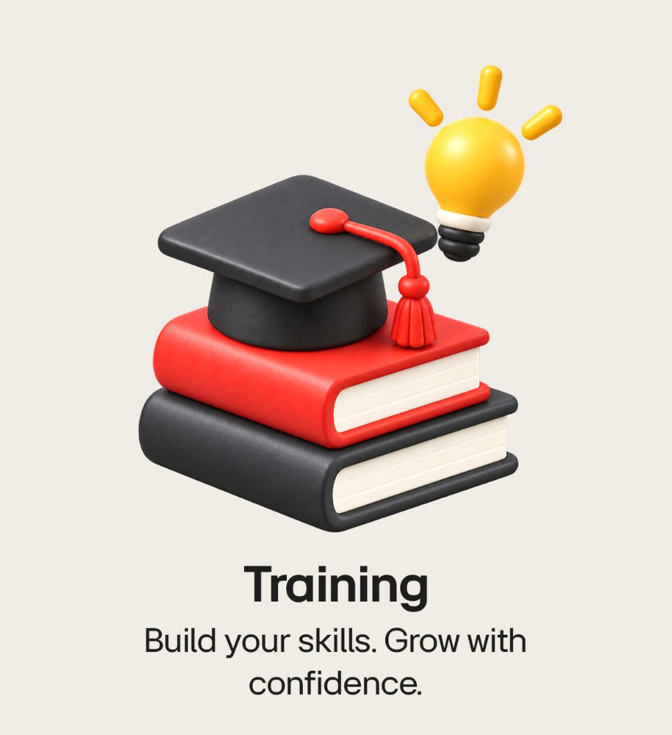 Training — build your skills and grow with confidence
