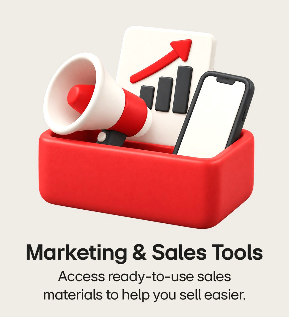 Marketing & Sales Tools — ready-to-use materials to help you sell easier